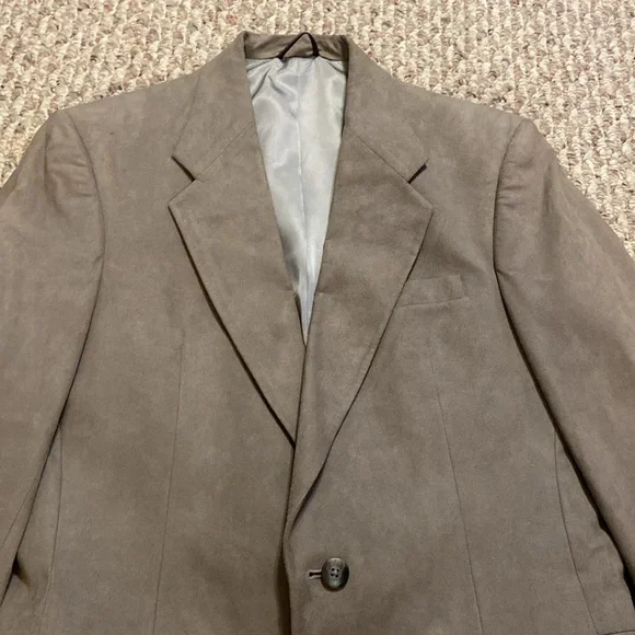 Christian Dior Men's 39R Suede Suit Jacket Blazer Two Button Sport Coat Suede - Picture 2 of 16